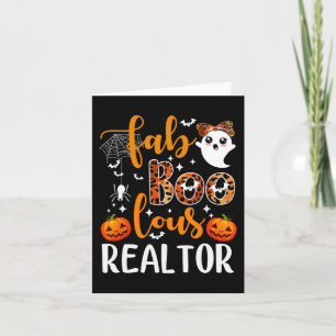 Faboolous Realtor Halloween Realtor Real Estate Ag Card