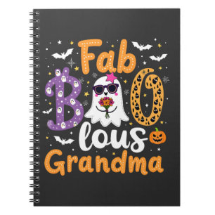 Faboolus Grandma Spooky Ghost Halloween  Notebook