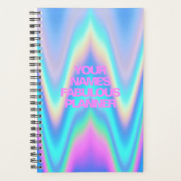 Fabot néon holographique unicorne nom rose