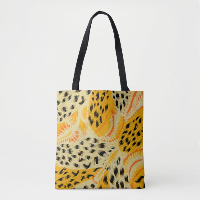fabric abstract mixed animal skin texture backgrou tote bag (Front)