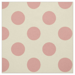 Fabric: Beige & light pink polka dots Fabric
