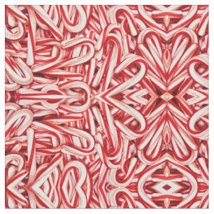 Fabric - Candy Cane Abstract.