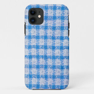 Fabric checkered pattern iPhone 11 case