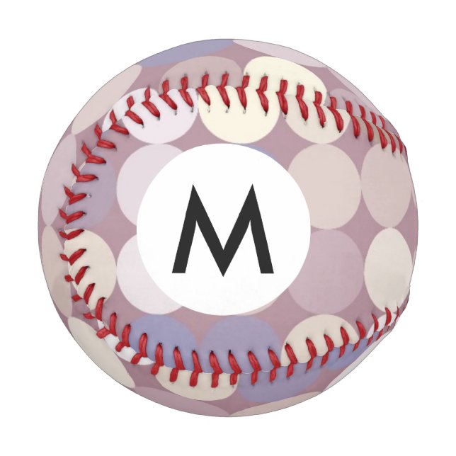 Fabric circles abstract pattern baseball (Front Left)