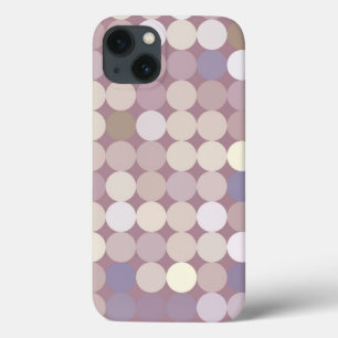 Fabric circles abstract pattern iPhone 13 case