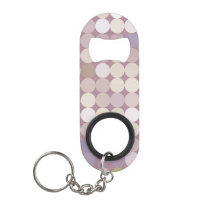 Fabric circles abstract pattern mini bottle opener