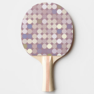 Fabric circles abstract pattern ping pong paddle