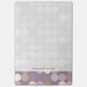 Fabric circles abstract pattern post-it notes
