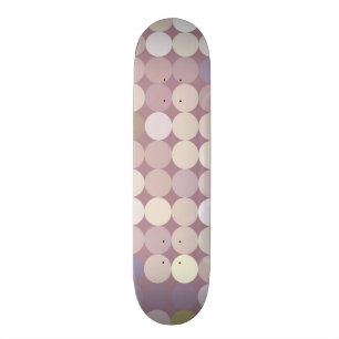 Fabric circles abstract pattern skateboard