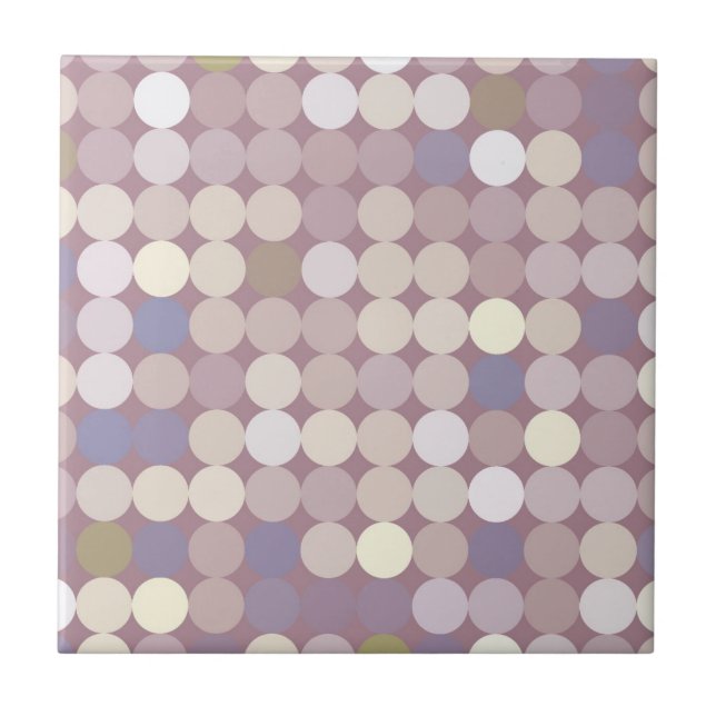 Fabric circles abstract pattern tile (Front)