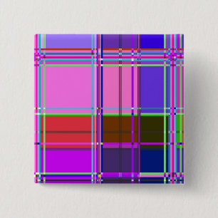 Fabric Cloth Colours Squares 2 Inch Square Button