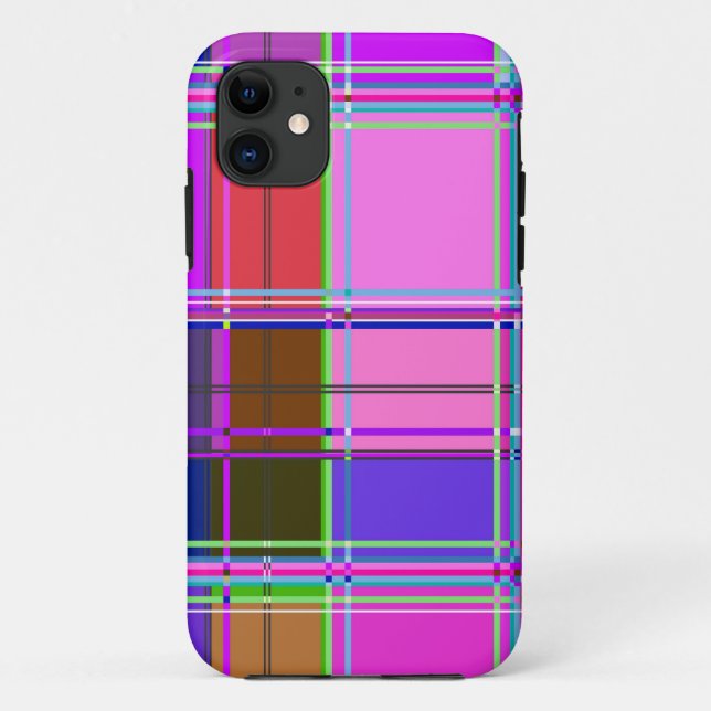 Fabric Cloth Colours Squares Case-Mate iPhone Case (Back)