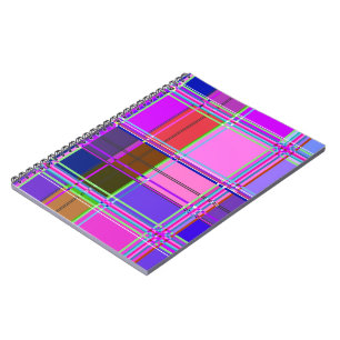 Fabric Cloth Colours Squares Notebook