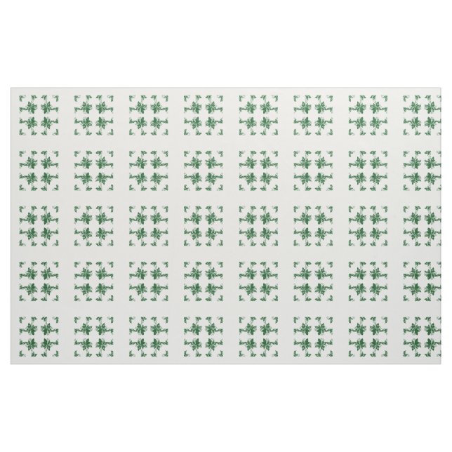 Fabric - Clusters of Holly Leaves and Berries (Fat Quarter)