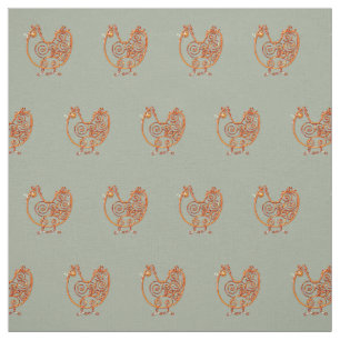 Fabric - Copper Wore Chicken