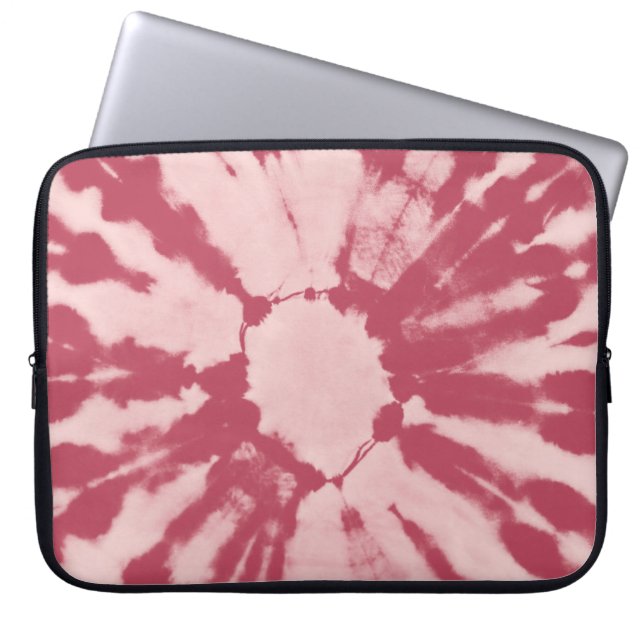 Fabric cotton tie dye pattern abstract backgrounda laptop sleeve (Front)