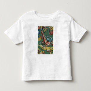 Fabric depicting a chocolate pot and a teapot toddler t-shirt