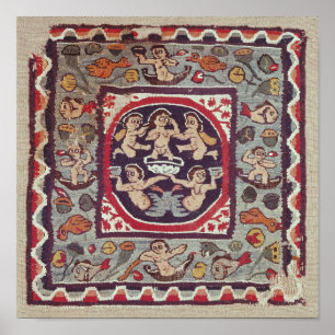 Fabric depicting Venus Anadyomene, from Antinoe Poster