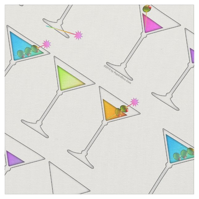 FABRIC - DISAPPEARING MARTINI COCKTAIL (Close Up)