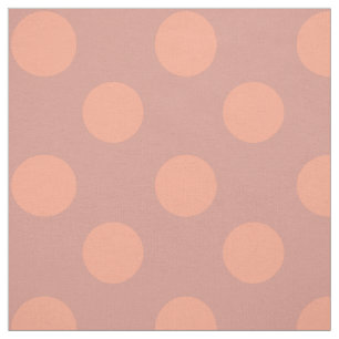 Fabric: Dusty pink & peach polka dots Fabric