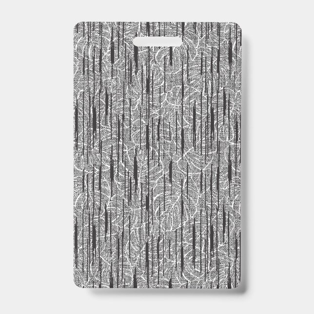 Fabric Floral Pattern Interior Design Wallpaper Badge (Front)