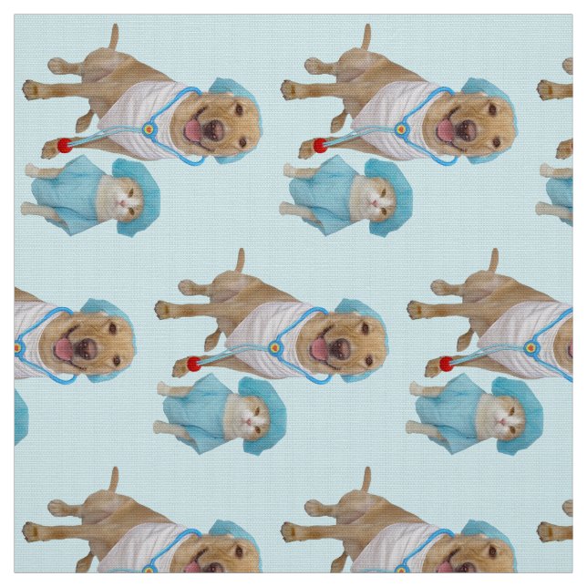 Fabric for Veterinarian or Pediatric Nurse Scrubs (Swatch)