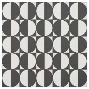 Fabric Formas Geometric Black and white Pattern