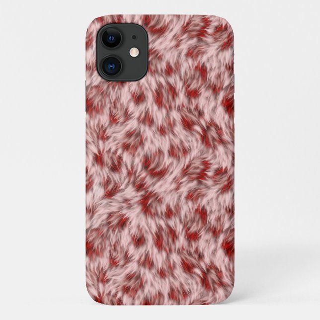 Fabric Fur Texture Brown Pattern Case-Mate iPhone Case (Back)