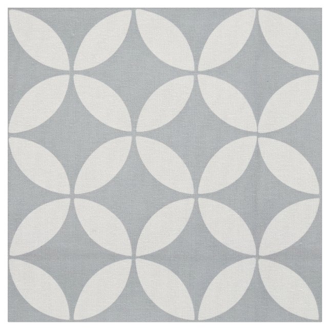 Fabric - Grey Petal Pattern (Close Up)