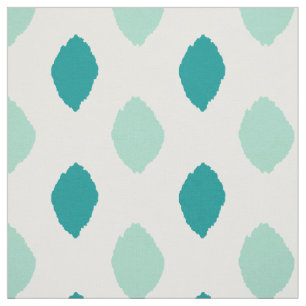 Fabric: Ikat pattern in teal and blue Fabric
