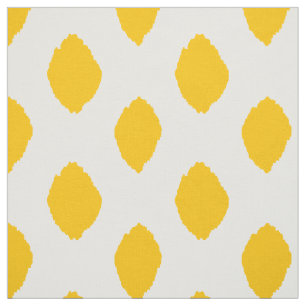 Fabric: Ikat pattern in yellow Fabric