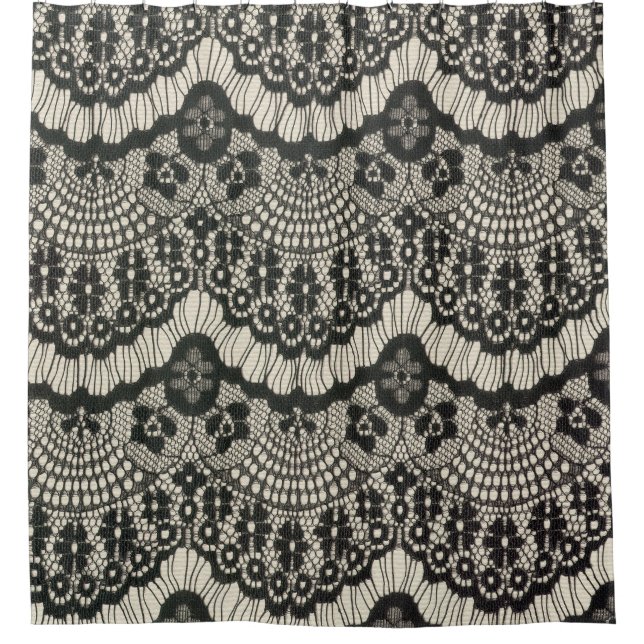 Fabric Lace Ornament on White. (Front)