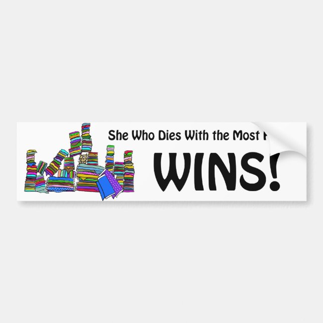 Fabric Lover Bumper Sticker (Front)