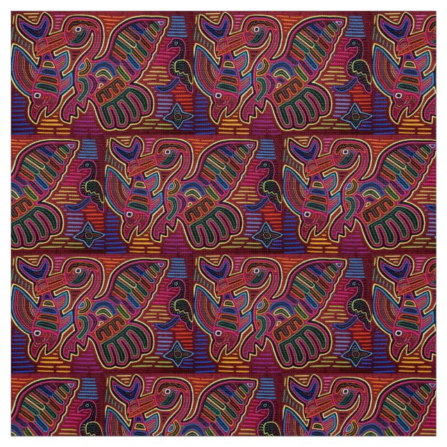 Fabric - Panama Birds (Swatch)