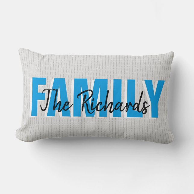 Fabric pattern lumbar pillow (Front)