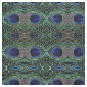 Fabric Peacock Feathers