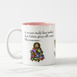 "Fabric Pheromones" Two-Tone Coffee Mug