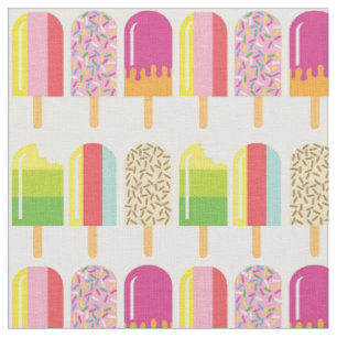 Fabric - Pink, Green & Yellow Ice Lollies