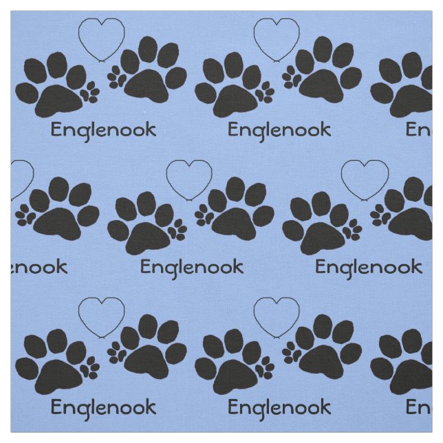 Fabric - Polydactyl Pet Paws (Swatch)