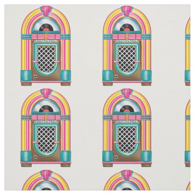 Fabric - Pop Art Jukebox (Swatch)