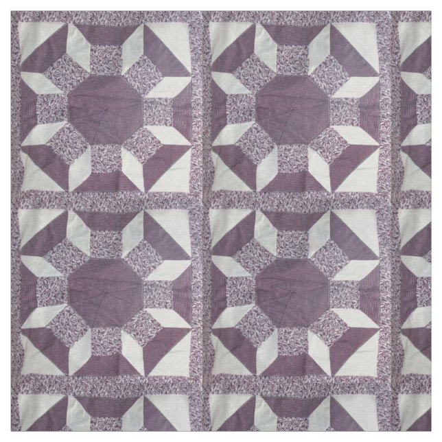 Fabric - Purple Quilt Pattern (Swatch)