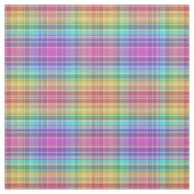 Fabric - Rainbow Madras (Swatch)