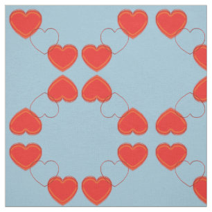 Fabric - Reflected Hearts