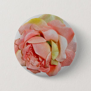 Fabric Roses Coordinating Items 2 Inch Round Button