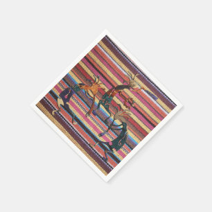 Fabric Stripes Pattern coloured I + KOKOPELLI Napkin