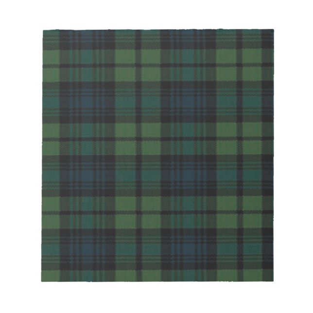 Fabric Tartan Notepad (Front)