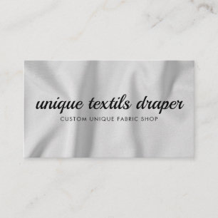 Fabric Textile Supplier Contact Business Card