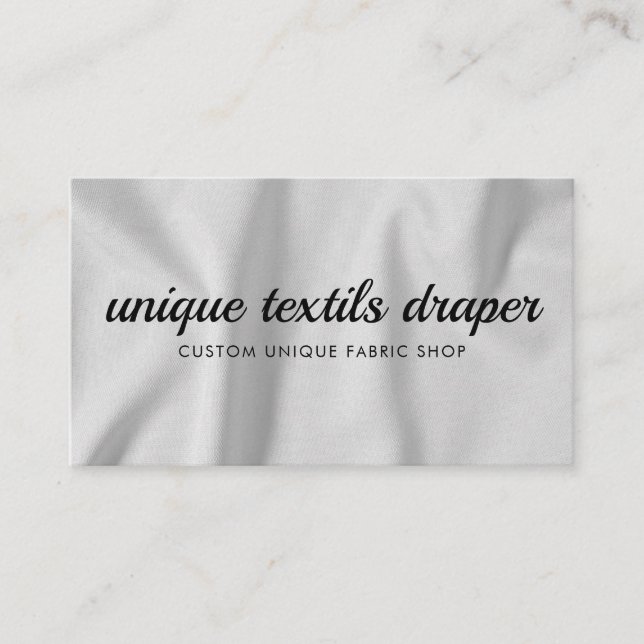 Fabric Textile Tailor Business Card (Front)