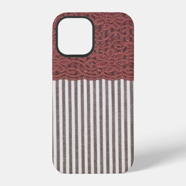 Fabric textile texture and lace for background iPhone case (Back)