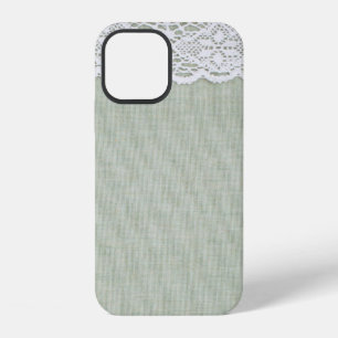 Fabric textile texture and lace  iPhone 12 case
